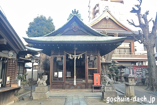 松山神社(名古屋)の拝殿と授与所