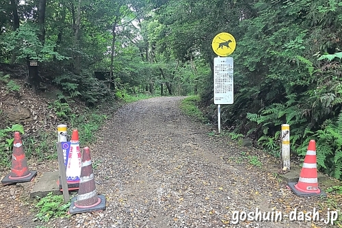 尾張戸神社(東谷山)車道でのアクセス