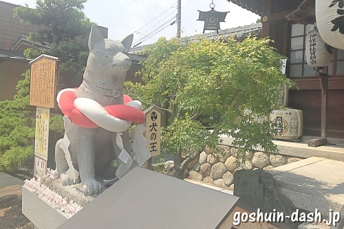 犬の石像(犬の王・名古屋伊奴神社)