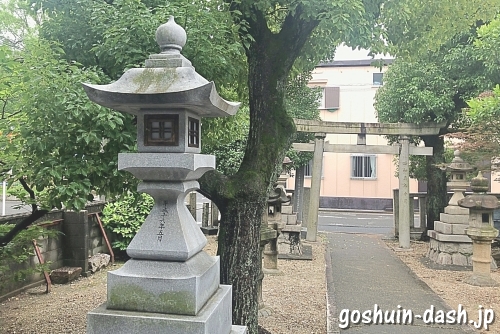 櫻田神社(名古屋市熱田区)の石灯籠