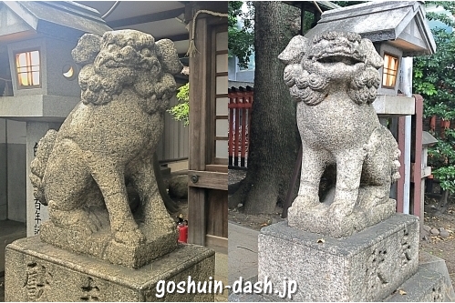 榊森白山社(名古屋市中区)の狛犬