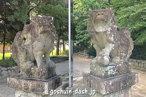久保一色神明社(愛知県小牧市)の狛犬