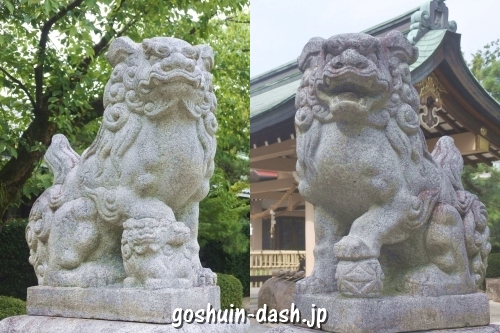 植田八幡宮(名古屋市天白区)狛犬