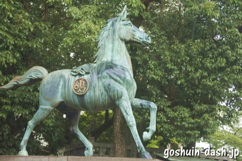 島田神社(名古屋市天白区)神馬と神紋