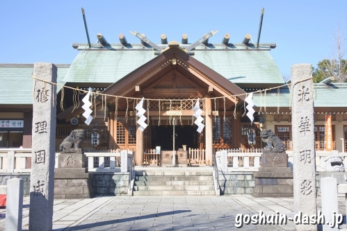 石浜神社(東京都荒川区)社殿(拝殿)