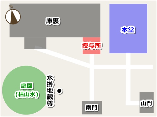 青龍山長福寺(岐阜県多治見市)御朱印マップ(境内地図)