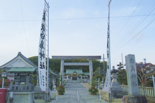 白鳥神社(愛知県東郷町)鳥居・社号標・幟