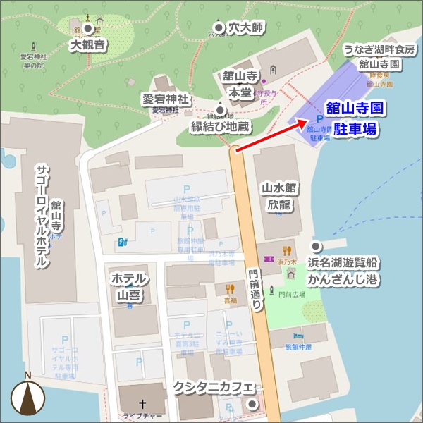 舘山寺園駐車場の地図01