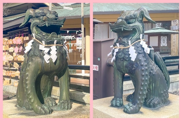三重県護国神社(三重県津市)狛犬(両方阿像)02